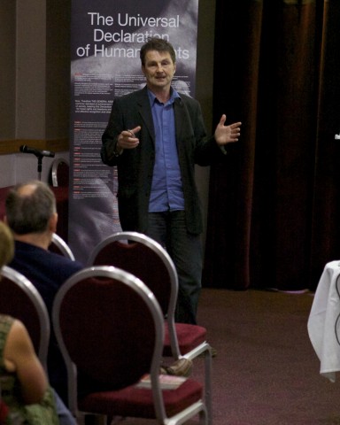 Jim Keys (Facilitation Manager) addressing the audience
