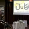 Stephen Gargan (Project Manager) addressing the launch
